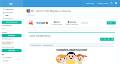 Desktop Screenshot of bip.przedszkole.drawno.pl